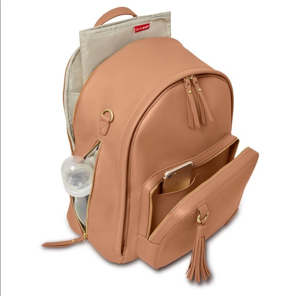 NWT Skip Hop Greenwich Diaper Backpack Caramel - Picture 2 of 7